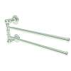 12in Pivoting Double Towel Bar in Polished Nickel
