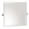 20in Square Mirror in Satin Nickel