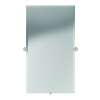 36in Rectangular Pivoting Portrait Mirror in Satin Nickel