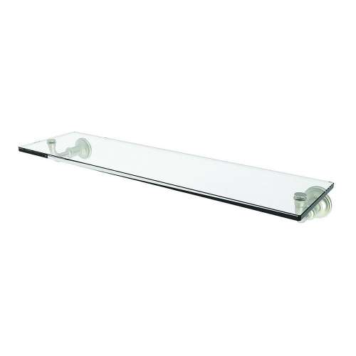 24in Tempered Glass Shelf in Satin Nickel