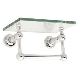 Columnar 9-In Tempered Glass Shelf