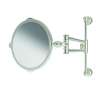 Pivoting Vanity Mirror on Slide Bar in Satin Nickel