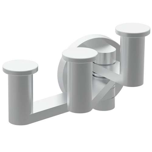 Triple Hook Robe Hook in Satin Nickel