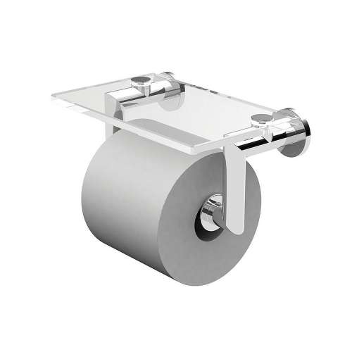 Kubic 4627/SN Double Post Tissue Paper Holder in Satin Nickel