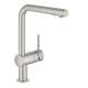 Minta Pull-Out Kitchen Faucet with Soap Dispenser, SuperSteel