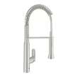 K7 Semi-Pro Medium Kitchen Faucet with Soap Dispenser, SuperSteel