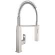 KKS-31401DC0 Eurocube Kitchen Faucet with Soap Dispenser in Supersteel