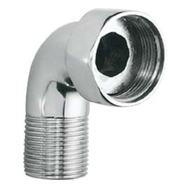 12428000 Lahrer THM / MWZ Inlet Elbow Union (2 Piece) in Chrome