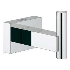 40511001 Essentials Cube Robe Hook in Starlight Chrome