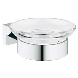 40754001 Essentials Cube Soap Dish with Holder in StarLight Chrome