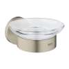 40444EN1 Essentials Soap Dish with Holder in Brushed Nickel