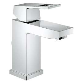2312900A Eurocube Single Hole Single-Handle S-Size Bathroom Faucet with Drain in StarLight Chrome