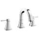 2041800A Grandera 8-in Widespread Two-Handle S-Size Bathroom Faucet in StarLight Chrome
