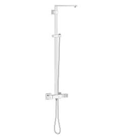 26420000 Euphoria Cube Shower System with Thermostat for Wall Mount with 1.8 gpm Flow in StarLight Chrome