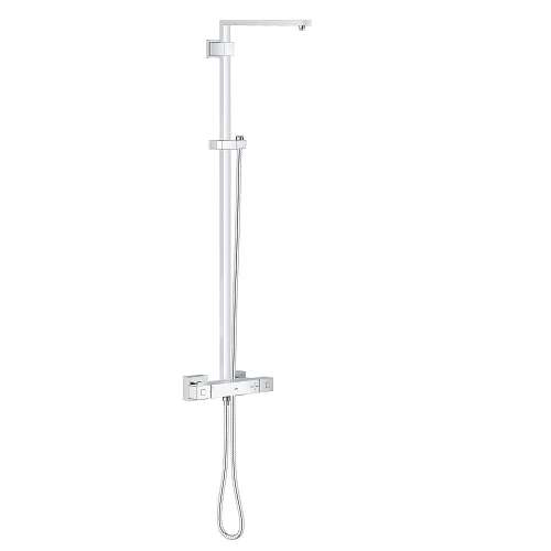 26420000 Euphoria Cube Shower System with Thermostat for Wall Mount with 1.8 gpm Flow in StarLight Chrome