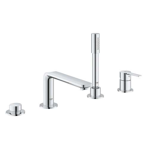 19577001 Lineare Four-Hole Bathtub Faucet with Handshower in StarLight Chrome