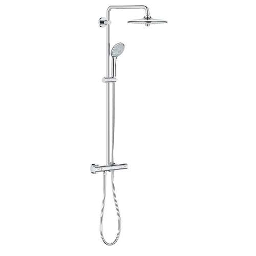 26128001 Euphoria 260 Shower System with Thermostat for Wall Mount in StarLight Chrome