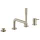 19576EN2 Concetto Four-Hole Bathtub Faucet with Handshower in Brushed Nickel