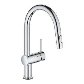Minta Touch Single Hole Pullout Swivel Kitchen Faucet - In Multiple Colors