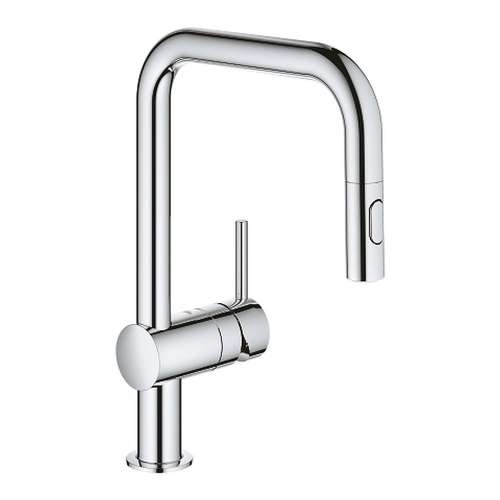 32319003 Minta 1.75 GPM Single-Handle Dual Spray Pull Down Kitchen Faucet in Chrome