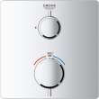 24110000-M Grohtherm Single Function 2-Handle Thermostatic Trim in StarLight Chrome Finish