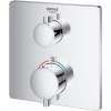 24111000 Grohtherm Dual Function 2-Handle Thermostatic Trim in StarLight Chrome Finish