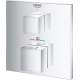 24157000 Grohtherm Cube Single Function 2-Handle Thermostatic Trim in StarLight Chrome Finish