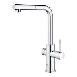 31608002-M Blue 1.75 GPM Professional Kitchen Faucet Starter Kit in StarLight Chrome