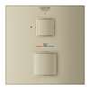 24157EN0 Grohtherm Cube Single Function 2-Handle Thermostatic Trim in Brushed Nickel Infinity Finish