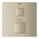 24157EN0 Grohtherm Cube Single Function 2-Handle Thermostatic Trim in Brushed Nickel Infinity Finish