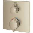 24111EN0 Grohtherm Dual Function 2-Handle Thermostatic Trim in Brushed Nickel Infinity Finish