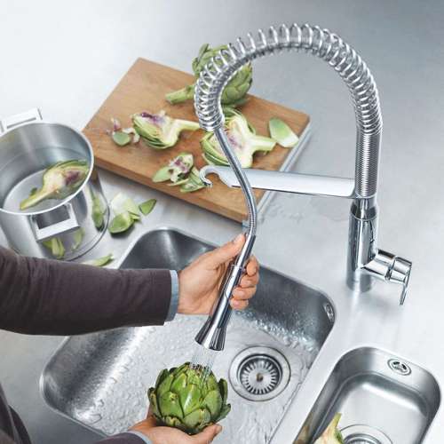 32951000 K7 Kitchen Faucet with Dual spray in Chrome