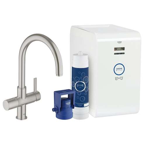 31251DC2 Blue Chilled and Sparkling Starter Kit in SuperSteel Infinity