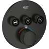 291382430 Grohtherm Valve Trim, Matte Black