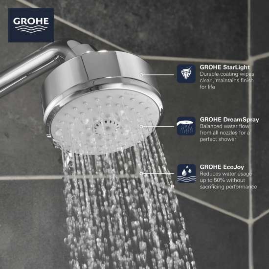 Tempesta 100 Shower Head, 4