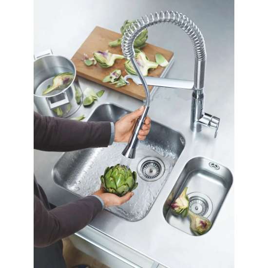 K7 Medium Single-Handle Semi-Pro Dual Spray Kitchen Faucet 1.75 GPM (6.6 L/min), 31380000