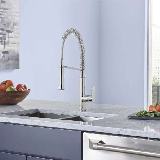 K7 Medium Single-Handle Semi-Pro Dual Spray Kitchen Faucet 1.75 GPM (6.6 L/min), 31380000