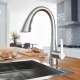 GROHE Zedra Single-Handle Pull Down Kitchen Faucet Triple Spray 1.75 GPM (6.6 L/min), 32298DC3