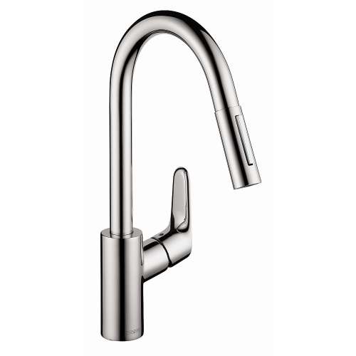 04505000 Focus HighArc Kitchen Faucet, 2-Spray Pull-Down, 1.75 GPM, In Chrome