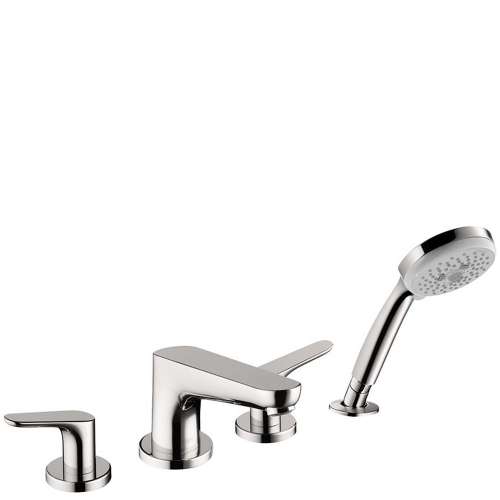 04766000 Focus 4-Hole Roman Tub Set Trim with 1.8 GPM Handshower, In Chrome