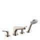 04766820 Focus 4-Hole Roman Tub Set Trim with 1.8 GPM Handshower, In Brushed Nickel