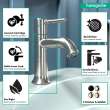Hansgrohe Talis C Single-Hole Faucet 80 With Pop-Up Drain, 1.2 Gpm In Brushed Nickel, 14111821