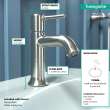 Hansgrohe Talis C Single-Hole Faucet 80 With Pop-Up Drain, 1.2 Gpm In Brushed Nickel, 14111821