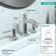 Hansgrohe Talis C Widespread Faucet 100 With Pop-Up Drain, 1.2 Gpm In Chrome, 14113001