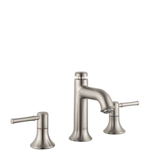Hansgrohe Talis C Widespread Faucet 100 With Pop-Up Drain, 1.2 Gpm In Brushed Nickel, 14113821