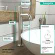 Hansgrohe Talis C Single-Hole Faucet 230 With Pop-Up Drain, 1.2 Gpm In Brushed Nickel, 14116821