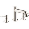 Hansgrohe Talis C 3-Hole Roman Tub Set Trim In Polished Nickel, 14313831