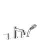 Hansgrohe Talis C 4-Hole Roman Tub Set Trim With 2.0 Gpm Handshower In Chrome, 14314001