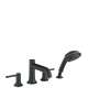 Hansgrohe Talis C 4-Hole Roman Tub Set Trim With 2.0 Gpm Handshower In Rubbed Bronze, 14314921