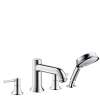 Hansgrohe Talis C 4-Hole Roman Tub Set Trim With 1.8 Gpm Handshower In Chrome, 14315001